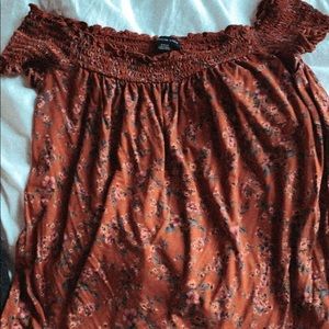 Rushed off the shoulder blouse!